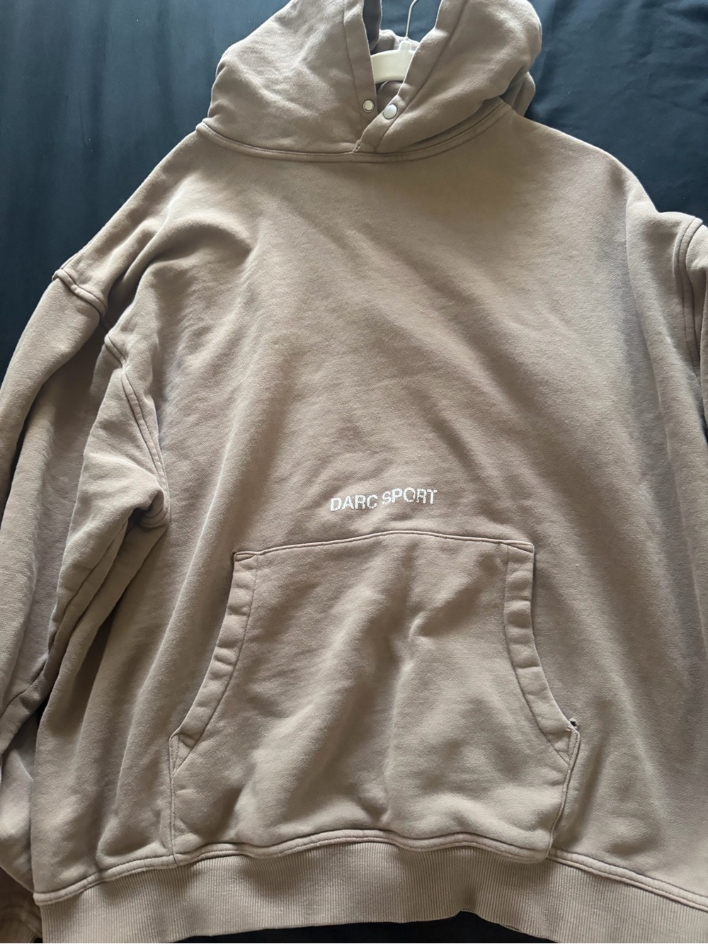 Darc Sport Men's Taupe Pullover Hoodie with Logo